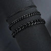 💫 Stainless Steel Punk Style Cuban Chain Bracelet Simple Fashion Jewellery Bracelet