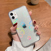 Load image into Gallery viewer, Fashion Gradient Laser Love Heart Leaf Pattern Case For iPhone