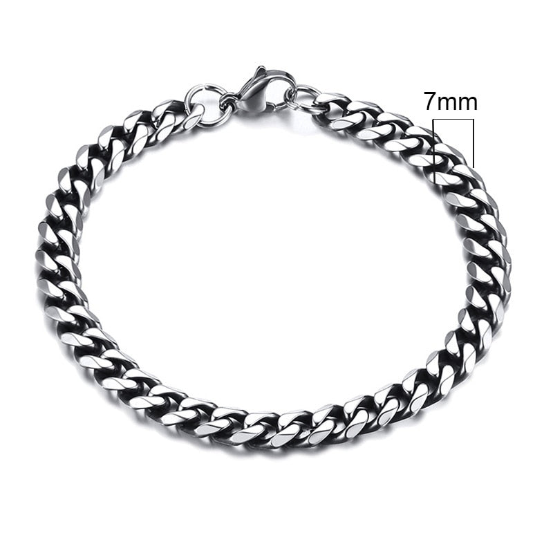 Cuban Link Chain Bracelets for Men