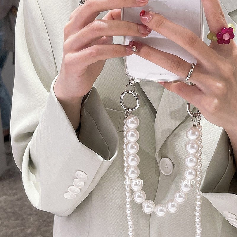 Koreanische Perlenkette Umhängetasche für iPhone 