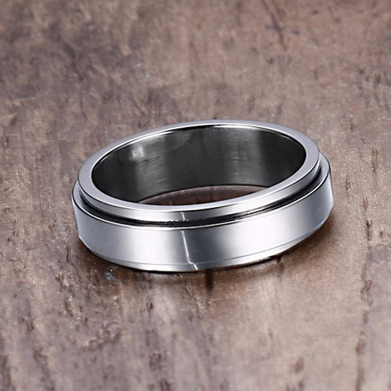 Vnox Spinner Ring for Men