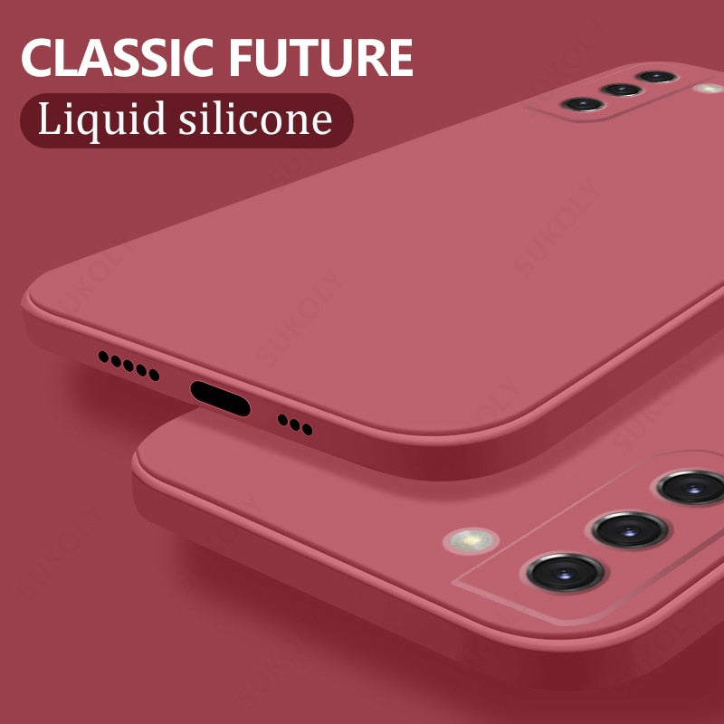 Original Liquid Silicone Case For Samsung