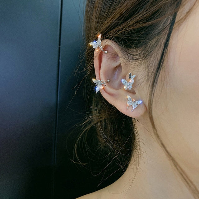 Butterfly Clip Earrings