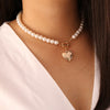 Load image into Gallery viewer, Tocona Luxury Pearl Heart Choker Necklace